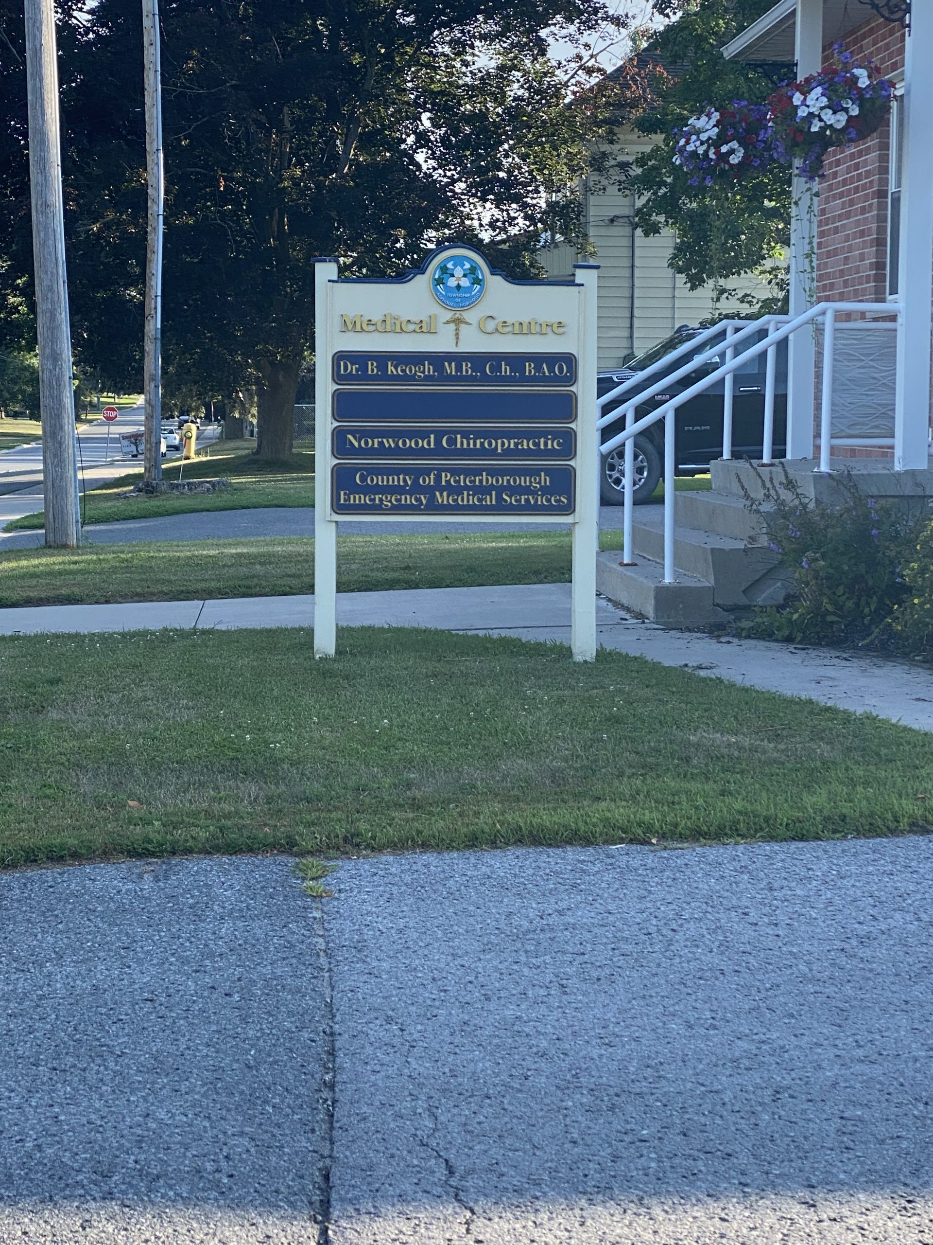 Medical Centre sign In Norwood, Ontario